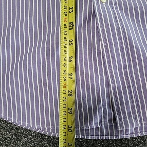 Ralph Lauren Men's Shirt Size 161/2 Neck 32/33 Button Down Collar Striped - Picture 11 of 12